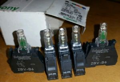 5 SCHNEIDER ELECTRIC ZBVB6 22mm Lamp Module Blue 24V ZBV-B6