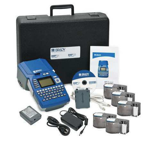 Brady Bmp51-Kit-El Portable Label Printer Kit, Bmp51 Series, Single Color