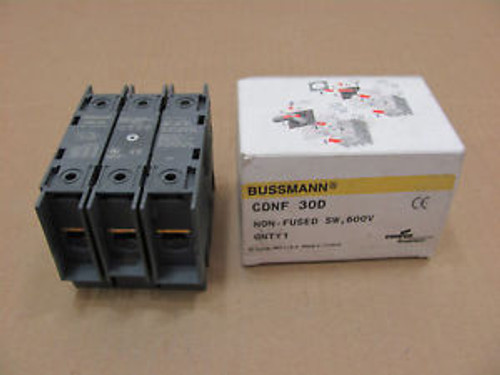 1 New BUSSMANN CDNF-30D CDNF30D 600V NON-FUSED SWITCH