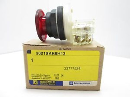 New Schneider Electric 9001SKR9H13 Switch Industrial Pushbutton 600VAC , 10Amps