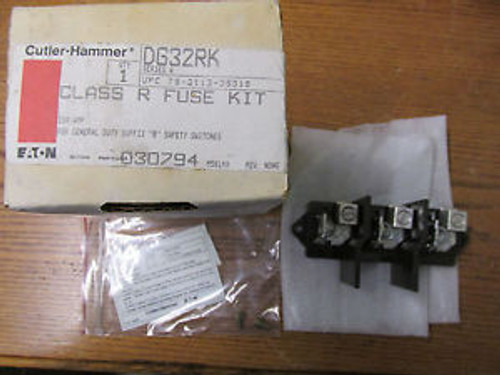 NEW NOS Cutler Hammer DG32RK Class R Fuse Kit 100 Amp 240 Volts