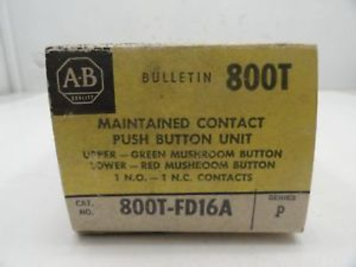Allen Bradley 800T-Fd16A Maintained Contact Push Button