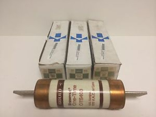 LOT (3) NEW OLD STOCK GOULD SHAWMUT 400A ONE-TIME FUSES OTS400 OTS-400