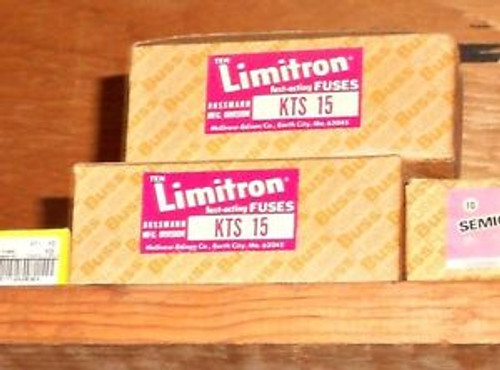 KTS-15 Amp LIMITRON Fast Acting Class RK1 Fuse BUSS Bussmann NEW Fuses Pack of 10