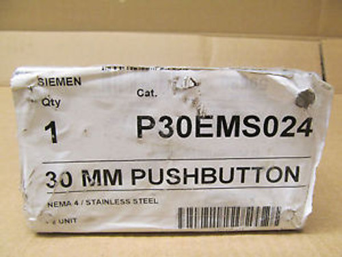 1 Nib Siemens P30Ems024 30 Mm Pushbutton Station 2 Hole Nema 4 Stainless Steel