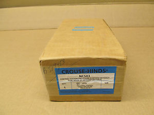 1 Nib Crouse Hinds Ncs03 3 Device Control Station Krydon Type 3 4X 12