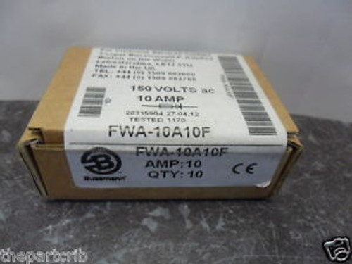 New Lot Bussmann FWA-10A10F Amp Fuses Semiconductor 150 Volts New