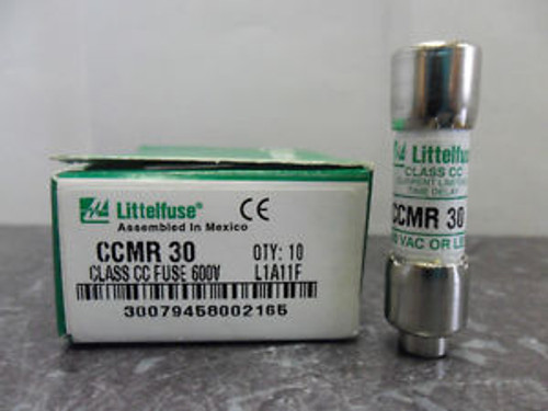 New Lot Littelfuse CCMR 30 Amp Fuses Bussmann LP-CC-30 Class CC 600 Volts New