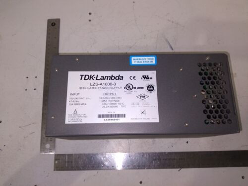 Tdk-Lambda Lzs-A1000-3 100-240Vac 47-63Hz 15A Rms 18.9-29.4Vdc