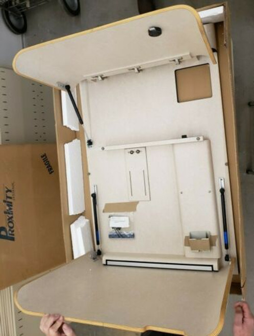 Proximity Classic Series Wall Mounted Workstation In Fusion Maple Inv 2020 Proximity Classic Series Wall Mounted Workstation In Fusion Maple Inv 2020