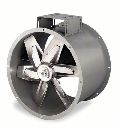 Dayton 4C660 Tubeaxial Fan Clean Air, 16 In Blade, Belt Drive, 6 Blades No Motor