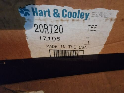 New Old Stock Hart & Cooley 20Rt20 20" B-Vent Tee 086147 17105