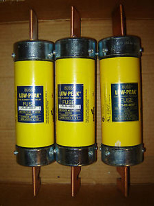 Pack of 3 NEW BUSS LOW-PEAK DUAL ELEMENT TIME DELAY FUSE LPS-RK-400SP