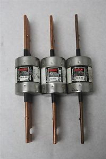 (3) NEW Bussmann Fusetron FRS-R-400 400A 600V Class RK5 Time-Delay Fuses