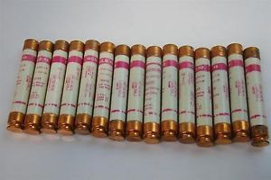 (15) Gould Shawmut Tri-onic Dual Element Time Delay Current Limiting 600VAC 10KA