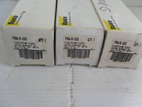 New Lot Bussmann Fusetron FRN-R-300  Amp Fuses 250 Volt  CLASS RK5 New