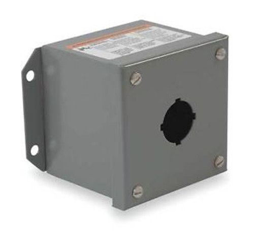 Square D 9001Kyaf1 Push Button Enclosure,30Mm,1 Hole,Steel