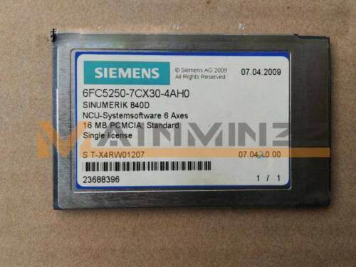 One Used Siemens Authorization Card 6Fc5250-7Cx30-4Ah0 31 Axes