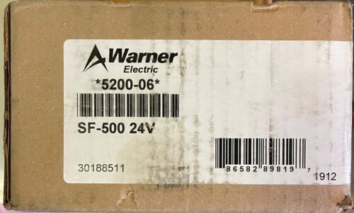 Warner Electric 5200-06 Sf-500 24V Electric Clutch Kit