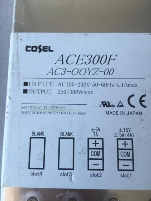 Cosel Ace300F Ac3-Ooyz-00 +-5V+-15V