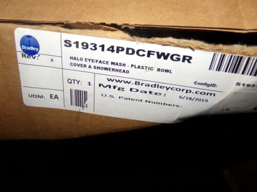 Bradley S19314Pdcfwgr Safety Shower Eye/Face Wash Station