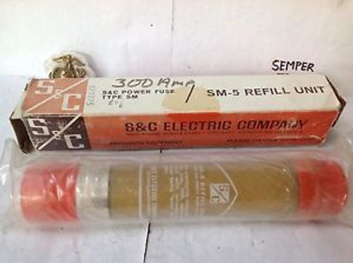 NEW S&C 262500R4 SM-5 Power Fuse Refill, 300amp14.4 kv NOS