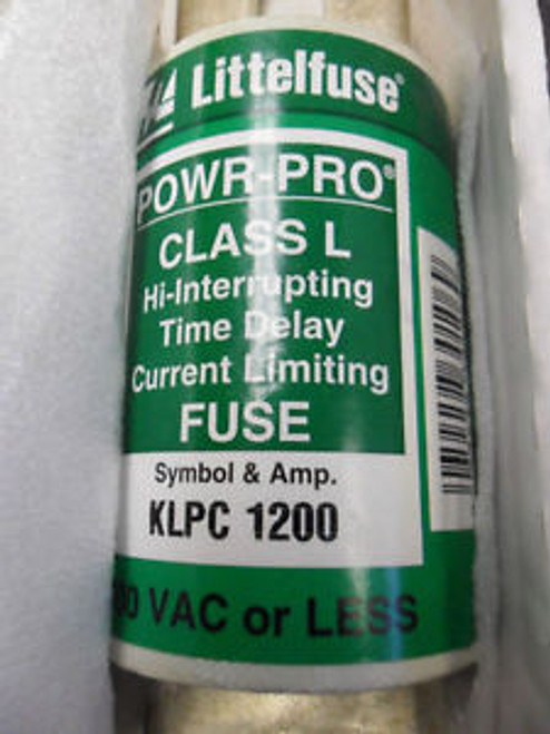 New Littelfuse KLPC 1200 Amp Class L 600 Volt Fuse  New