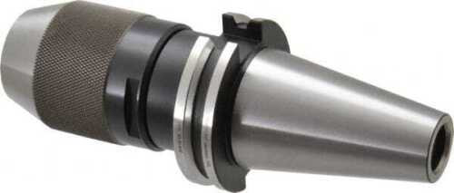 Albrecht 1/32"-1/2" Cat40 Keyless Drill Chuck: Taper Shank Mount, 2" Sleeve