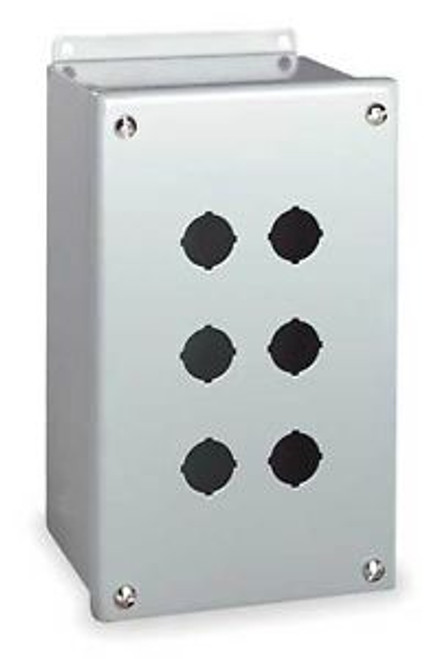 Wiegmann Pbgx6 Enclosure,Pushbutton,Miniature,6 Holes