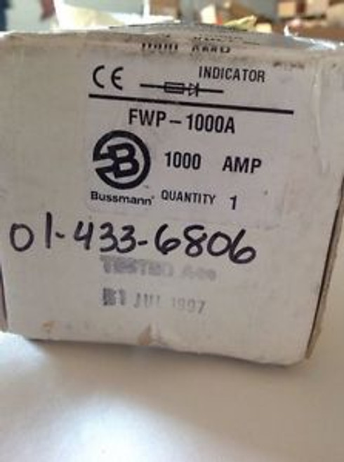 Bussmann Fuse PN: FWP-1000A, 1000A