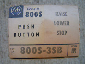Allen Bradley #800S-3Sb Push Button Station Raise-Lower-Stop New In Box