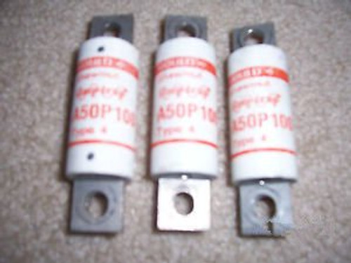 Pack of 3 GOULD SHAWMUT A50P-100 FUSES