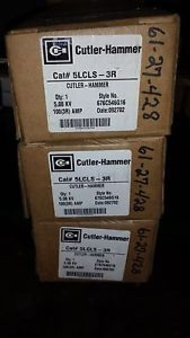 Cutler-Hammer Fuse, 5LCLS-3R, 5.08Max KV, 100 (3R) Amp