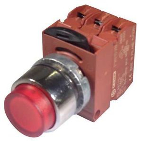 Ge P9Cplrsdn12Nali Illum Push Button Operator,22Mm,Red G6375311