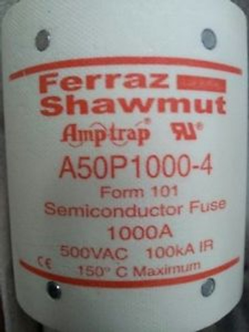 A50P1000-4 - Ferraz Shawmut Amp-Trap 500 Volt 1000 Amp Semiconductor Fuse