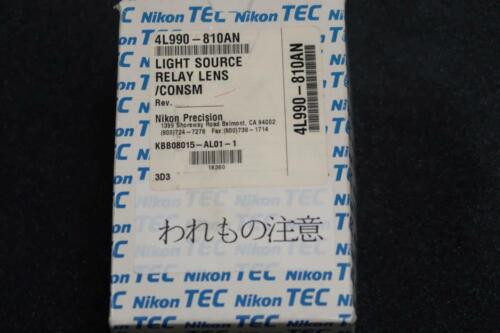 Nikon 4L990-810 Light Source Relay Lens/Consm  Kbb08015-Al01-1   Nsr