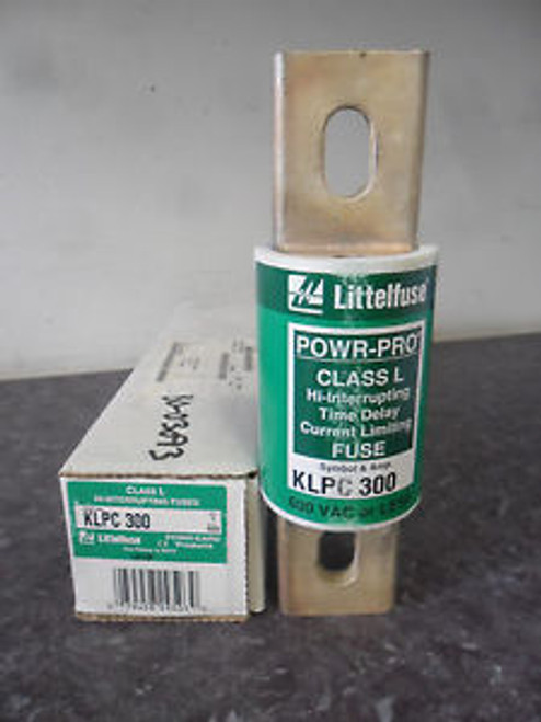 New Littelfuse KLPC 300 Amp Fuse Bussmann KRP-C-300 Class L 600 Volts New