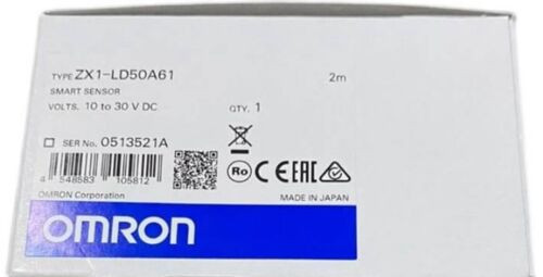 New Omron Smart Sensor Zx1-Ld50A61 2M Zx1Ld50A61