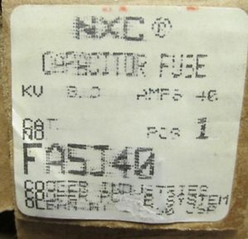 NEW NEX OUTDOOR CAPACITOR FUSE CAT No. FA5J40 ............   VE-54