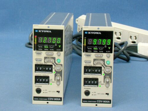 Kyowa Cdv-900A Signal Conditioner Strain Gauge Converter Voltage 2 Pcs Set Japan