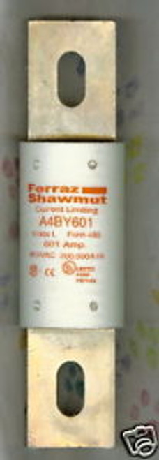 SHAWMUT A4BY601 FUSE FORM 480 600 VOLT 600 AMP A4BY 601