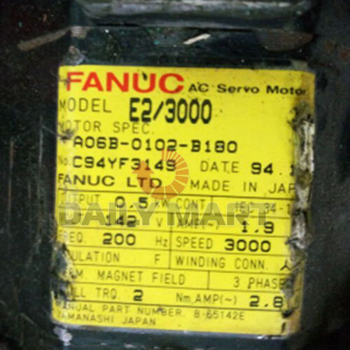Used Fanuc A06B-0102-B180
