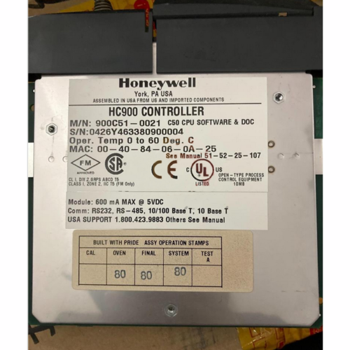 1Pcs Used One Honeywell 900C51-0021