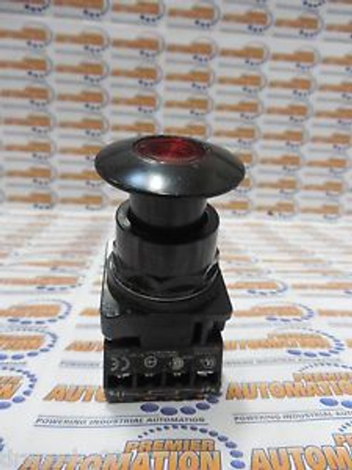 52Bp2G2A, Push Button Switch, Lumminated Red 120V