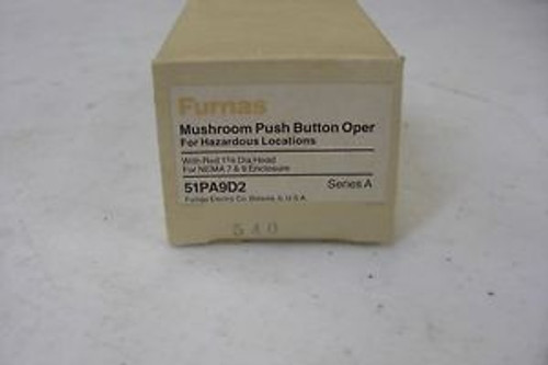 New Furnas 51Pa9D2 Mushroom Push Button Switch