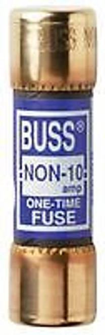 COOPER BUSSMANN NON-10 FUSE, 10A, 250V, ONE TIME (50 pieces)