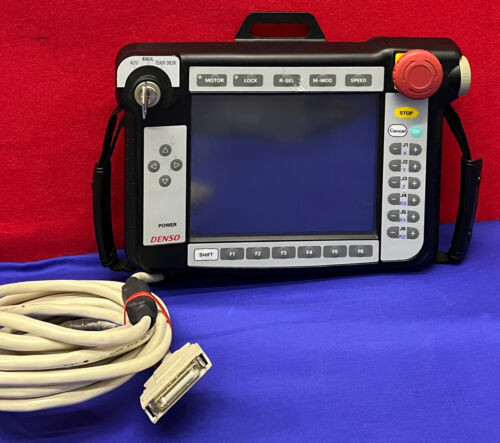 Denso  Tp-Rc7M-1 410100-1570 Robotic Pendant With Cable & Key