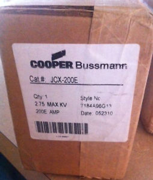 New COOPER BUSSMANN JCX-200E BUSS HIGH VOLTAGE FUSE