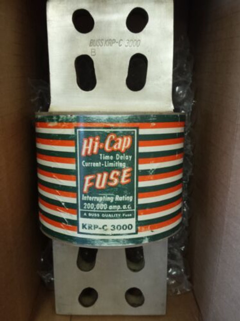 Krp-C-3000 Bussman  Fuse Time-Delay Current-Limiting         New Old Stock