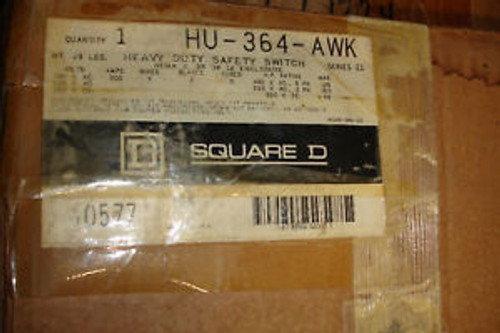 Square D Disconnect HU364AWK  200 Amp 600V  Nema 3R/12